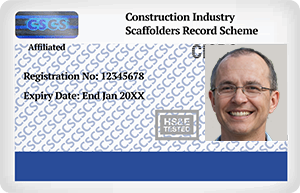 Blue CISRS Card - Basic Scaffold Inspector